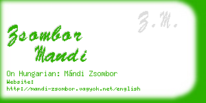 zsombor mandi business card