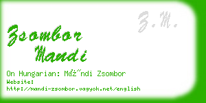 zsombor mandi business card